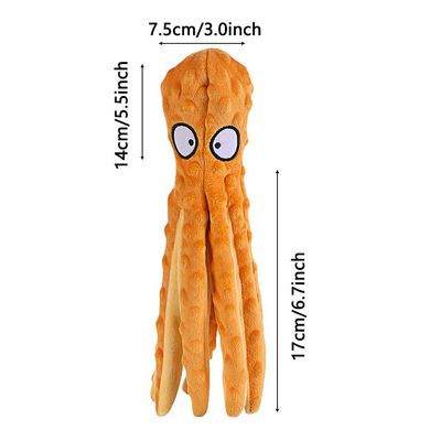 М'яка іграшка для собак Octopus Shaped Crinkle Dog Plush Toy Derby