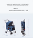 Складная коляска для домашних животных Derby 4 Wheels Pet Stroller, Blue