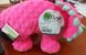 М`яка іграшка для собак goDog Dinos Frills с пищалкой, 27 см, Рожевий
