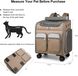 Візок-рюкзак для переноски собак і котів Voyager Pet LVGB2010 з телескопічною ручкою і 4-ма колесами, Коричневий, 41х30х48 см