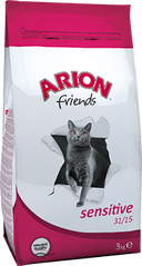 Arion Friends Adult Sensitive корм для кошек с чувствительным пищеварением ARION