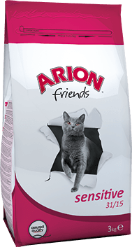 Arion Friends Adult Sensitive корм для кошек с чувствительным пищеварением ARION