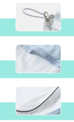 Дихаючий літній сонцезахисний одяг для собак Derby Breathable Summer Sun-protective Dog Clothing, Light Blue Derby