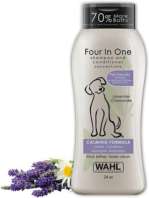 Шампунь для собак Wahl 4-In-1 с ароматом лаванды WAHL