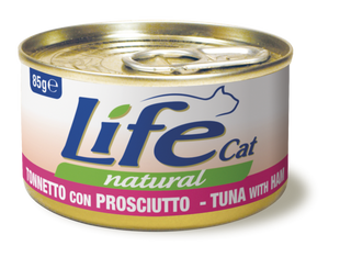 Консерва для котів LifeNatural Тунець з курячою шинкою, 85 г LifeNatural