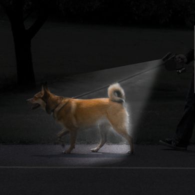 Повідець-рулетка MeasePet для собак до 20 кг з ліхтариком і пакетами