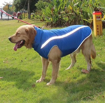 Светоотражающая зимняя толстая куртка для собак Blue Derby