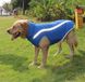 Світловідбиваюча зимова товста куртка для собак Blue, 6XL, 70 см, 85 см, 63 см