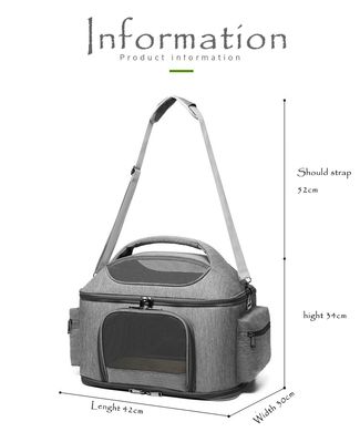 Сумка-переноска для домашніх тварин Lovoyager Portable Pet Carrier Bags Voyager Pet