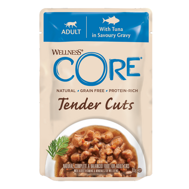 Влажный корм для котов Wellness CORE Tender Cuts with Tuna in Savoury Gravy Wellness CORE