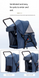 Складная коляска для домашних животных Derby 4 Wheels Pet Stroller, Grey