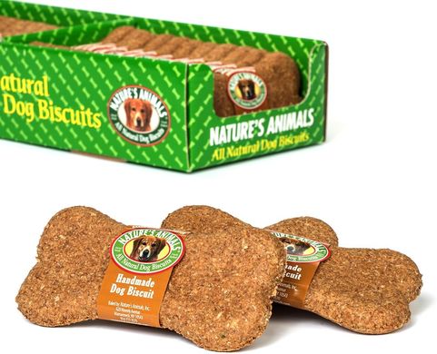 Натуральное печенье для собак Nature's Animals Original Bakery Biscuits с арахисовым маслом