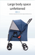 Складная коляска для домашних животных Derby 4 Wheels Pet Stroller, Grey
