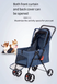 Складная коляска для домашних животных Derby 4 Wheels Pet Stroller, Grey