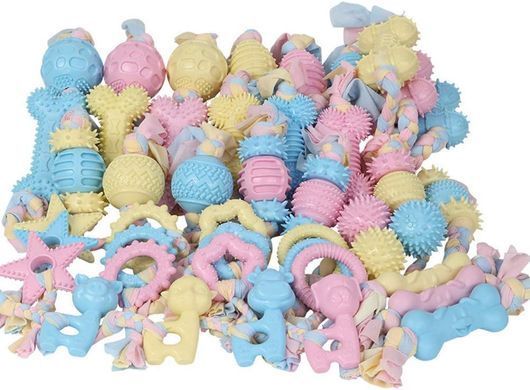 Жувальна іграшка для собак Derby Candy ball with bones and cotton rope Derby