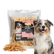 Ласощі для собак UNIQ PETS DOG SNACKS SNIFFY з лососем і таурином у формі стріпсів, лосось, 500 г, Упаковка виробника