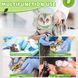М'який ветеринарний комір для котів Green Cat Elizabeth Collar with a fruit pattern, M, 10-13 см, 14 см