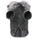 Пальто з хутряним коміром для собак, S, 21 см, 32 см