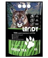 Натуральный наполнитель LANDY Тофу для котячего туалета с ароматом зеленого чая LANDY