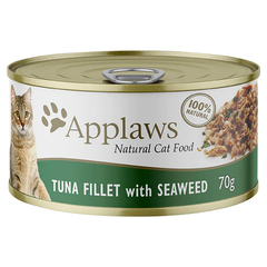 Консерви для котів Applaws Tuna Fillet with Seaweed in Broth з тунцем Applaws