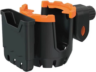 Подстаканник с держателем телефона колясок Люпосанчик BS-PA-026 Black-Orange Люпосанчик