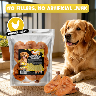 Ласощі для собак UNIQ PETS DOG SNACKS MEATY Курячі ніжки барбекю з білим кунжутом UniQ PETS