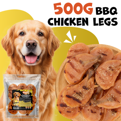 Ласощі для собак UNIQ PETS DOG SNACKS MEATY Курячі ніжки барбекю з білим кунжутом UniQ PETS