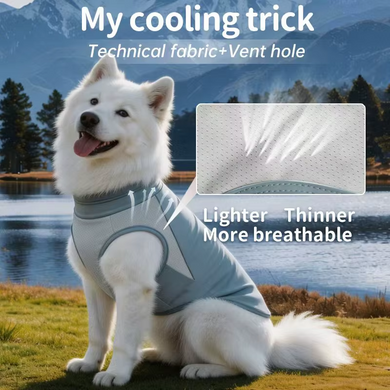 Літній сонцезахисний одяг для собак Derby Summer Sun-protective Dog Clothing, Grey Derby