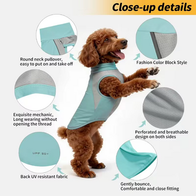 Літній сонцезахисний одяг для собак Derby Summer Sun-protective Dog Clothing, Grey Derby