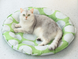 Охолоджуючий килимок для собак GEL Pet Cooling Mat Round Green, 60х60 см