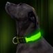 Светодиодный ошейник для собак Illumifan LED dog collar, Зелёный, Large