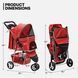 Коляска для котів і собак Bestopet (Люпосанчик) BS-RL-16 Red