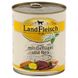 LandFleisch консервы для собак с нежирным мясом птицы, рисом и свежими овощами, 800 г