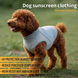 Літній сонцезахисний одяг для собак Derby Summer Sun-protective Dog Clothing, Grey, L, 25 см, 42 см, 29 см