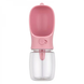 Портативная прогулочная поилка для собак Portable Dog Drinking Bottle, Розовый, 350 мл