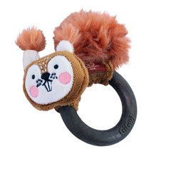 Іграшка для котів Gigwi Catch&Scratch Білка Кільце та Плюш GiGwi