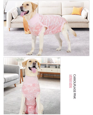 Пижама/попона для собак Derby Breathable Pet Recovery Suite, Pink Camo Derby
