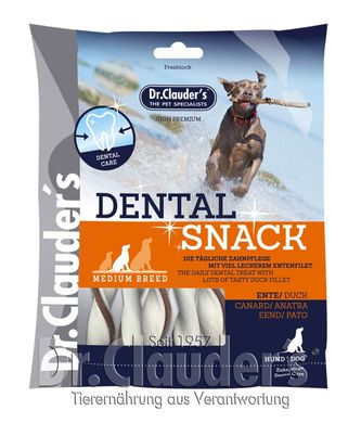Ласощі для собак малих порід Dr.Clauder´s Dental Snack Duck - Medium Breed з качкою Dr.Clauder's