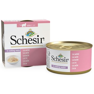 Консерви для котів Schesir Salmon Natural з лососем у власному соку Schesir