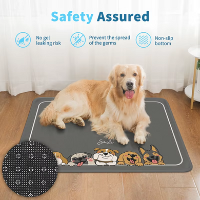 Літня охолоджуюча підстилка для собак Derby Ice Silk Material Summer Pet Cooling Mat Dogs Smile Derby