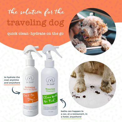 Органічний сухий шампунь для собак Dr. Sniff Waterless Pet Shampoo