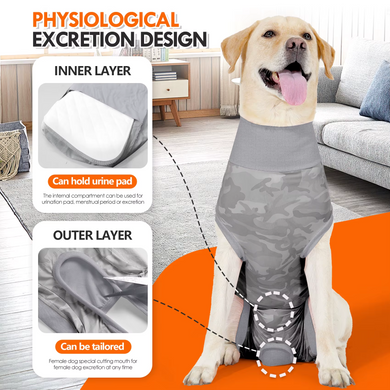 Пижама/попона для собак Derby Breathable Pet Recovery Suite, Pink Camo Derby