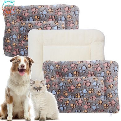 Теплый плед-лежанка для домашних животных Pelushka Warm Print Pet Mat, DCB013-010 Pelushka