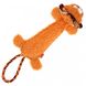 Игрушка для Собак Gigwi Plush Friendz Львенок с Канатным хвостом и Пищалкой 30 см, Medium