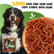 Ласощі для догляду за шкірою та шерстю собак UNIQ PETS DOG SNACKS SNIFFY з качкою у формі стріпсів, качка, 500 г, Упаковка виробника