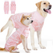 Пижама/попона для собак Derby Breathable Pet Recovery Suite, Pink Camo, 30-36 см, 32-40 см