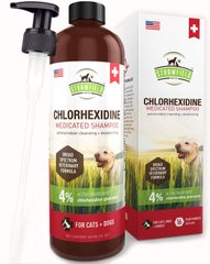 Лікувальний шампунь для собак и котів Strawfield Pets Chlorhexidine Shampoo