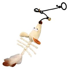 Підвісна іграшка-мишка для котів Flamingo Skeleton Mouse з котячою м'ятою Flamingo