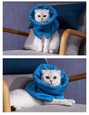 Ветеринарный воротник для котов Derby Cat Elizabeth Collar RDC003, Blue Derby
