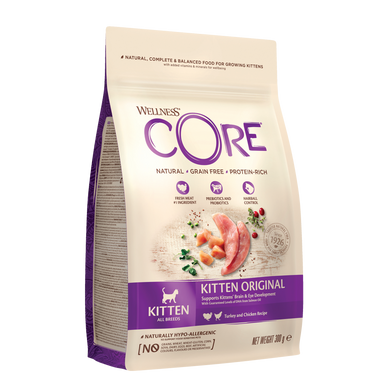 Сухий корм для кошенят Wellness CORE Kitten Original з індичкою та куркою Wellness CORE